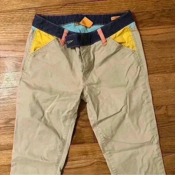 Tory Burch color block skinny pants women size 28 - Picture 5 of 11